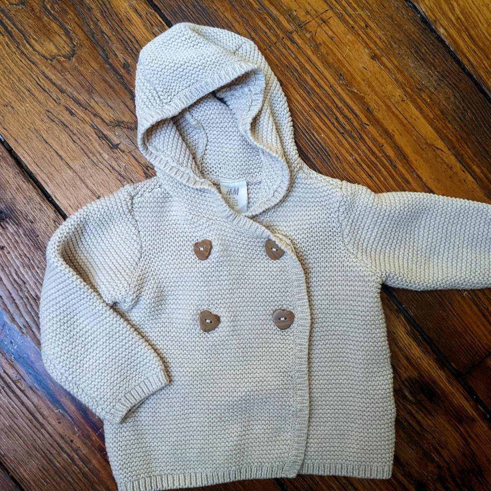 Heart Button Sweater